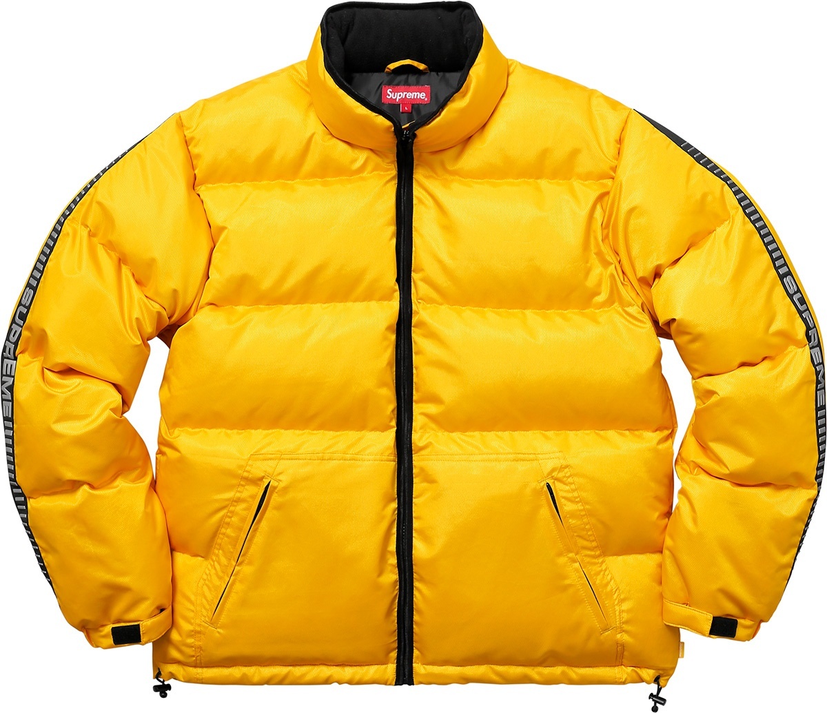 Reflective Sleeve Logo Puffy Jacket view 12